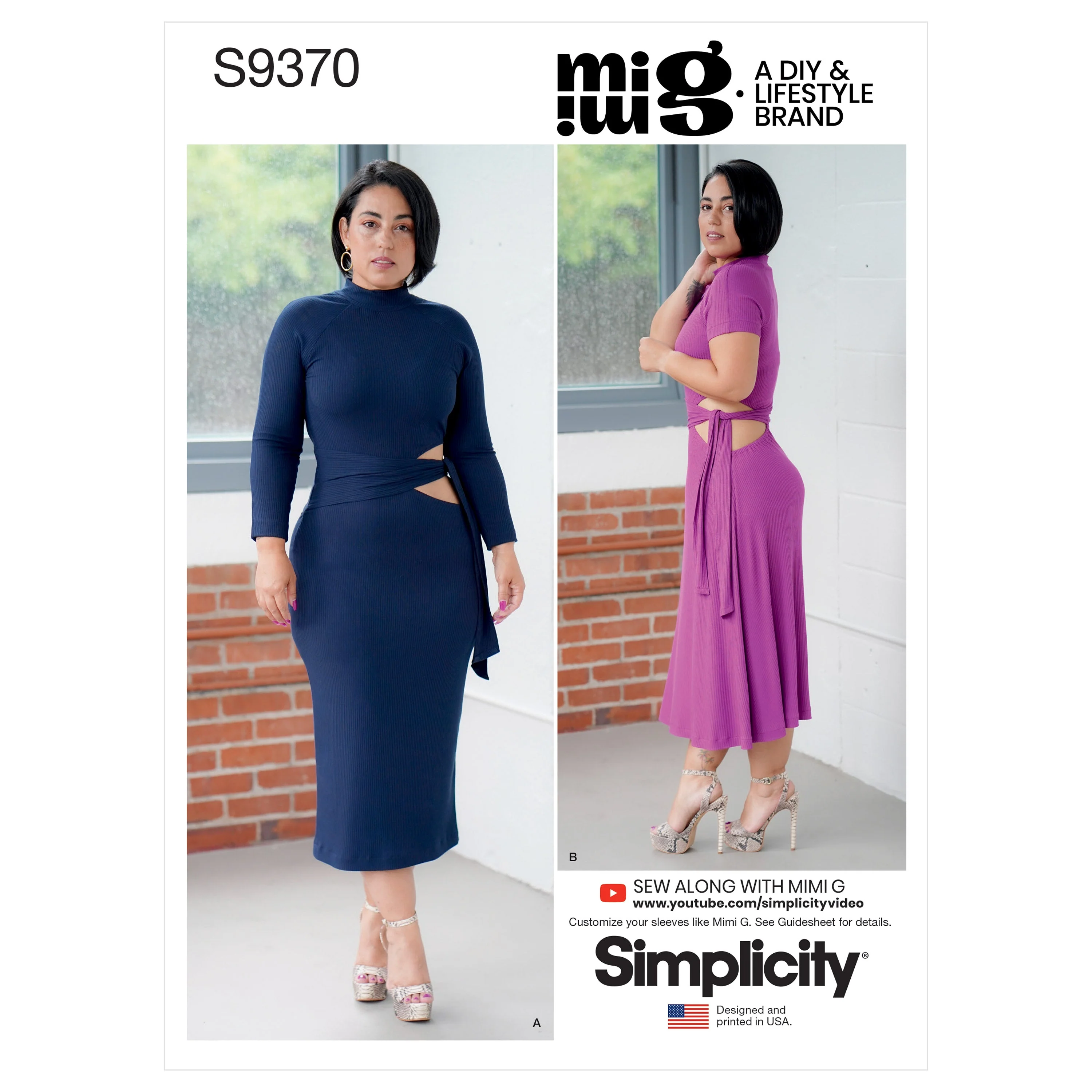 Simplicity Pattern 9370 Misses Knit Dress