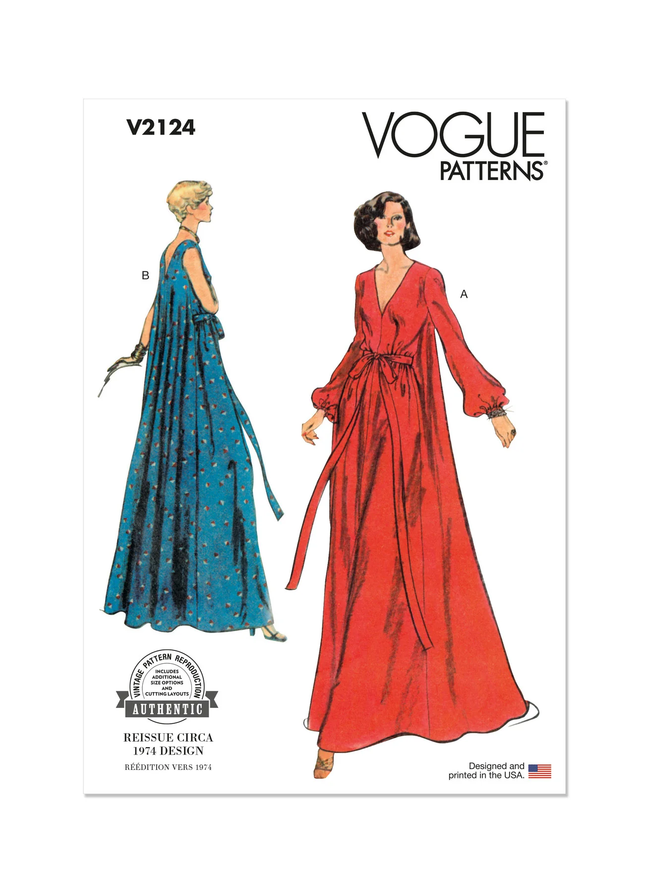 Vogue Pattern V2124 Misses