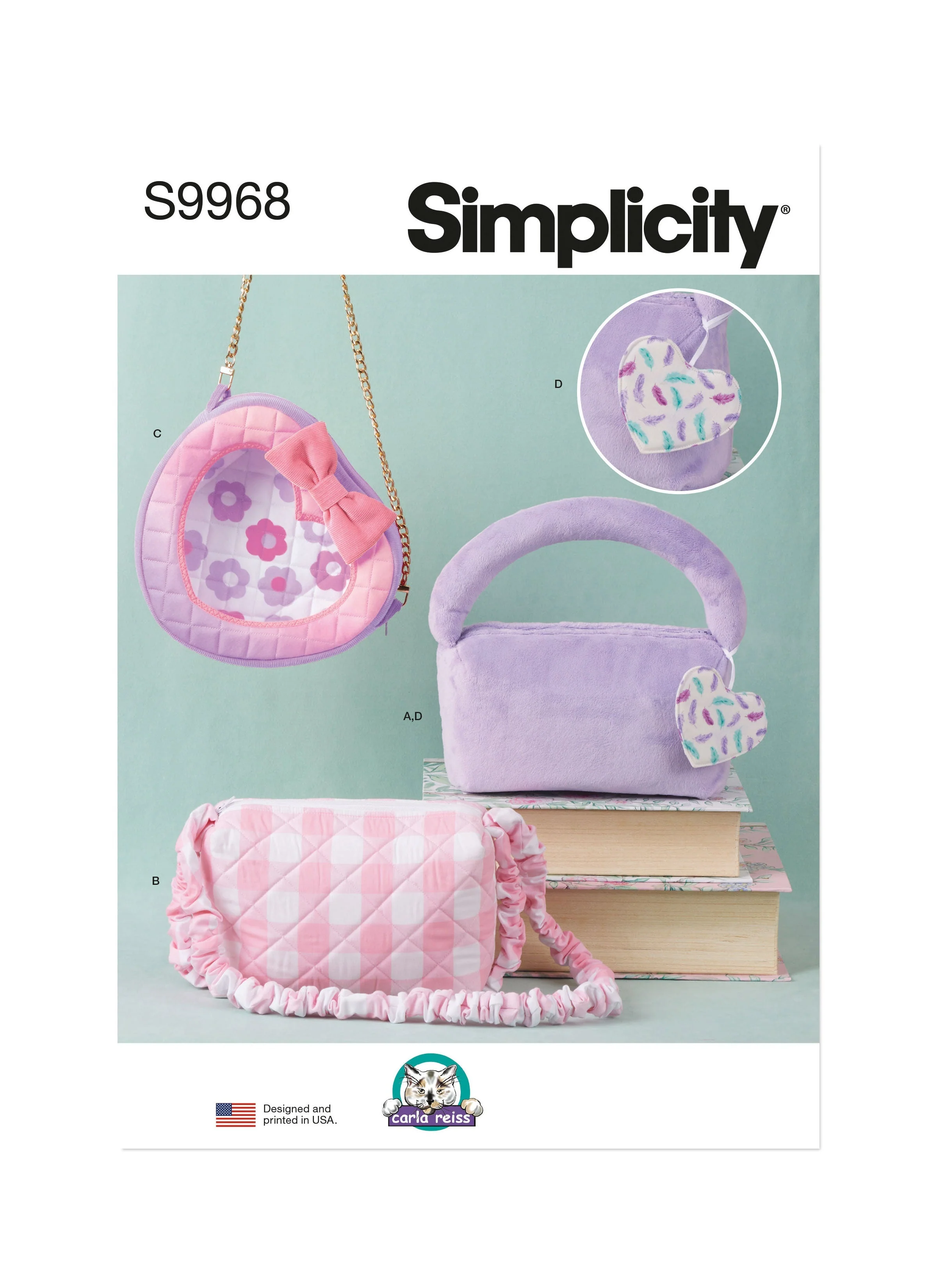Simplicity Pattern 9968 Bags and Charm