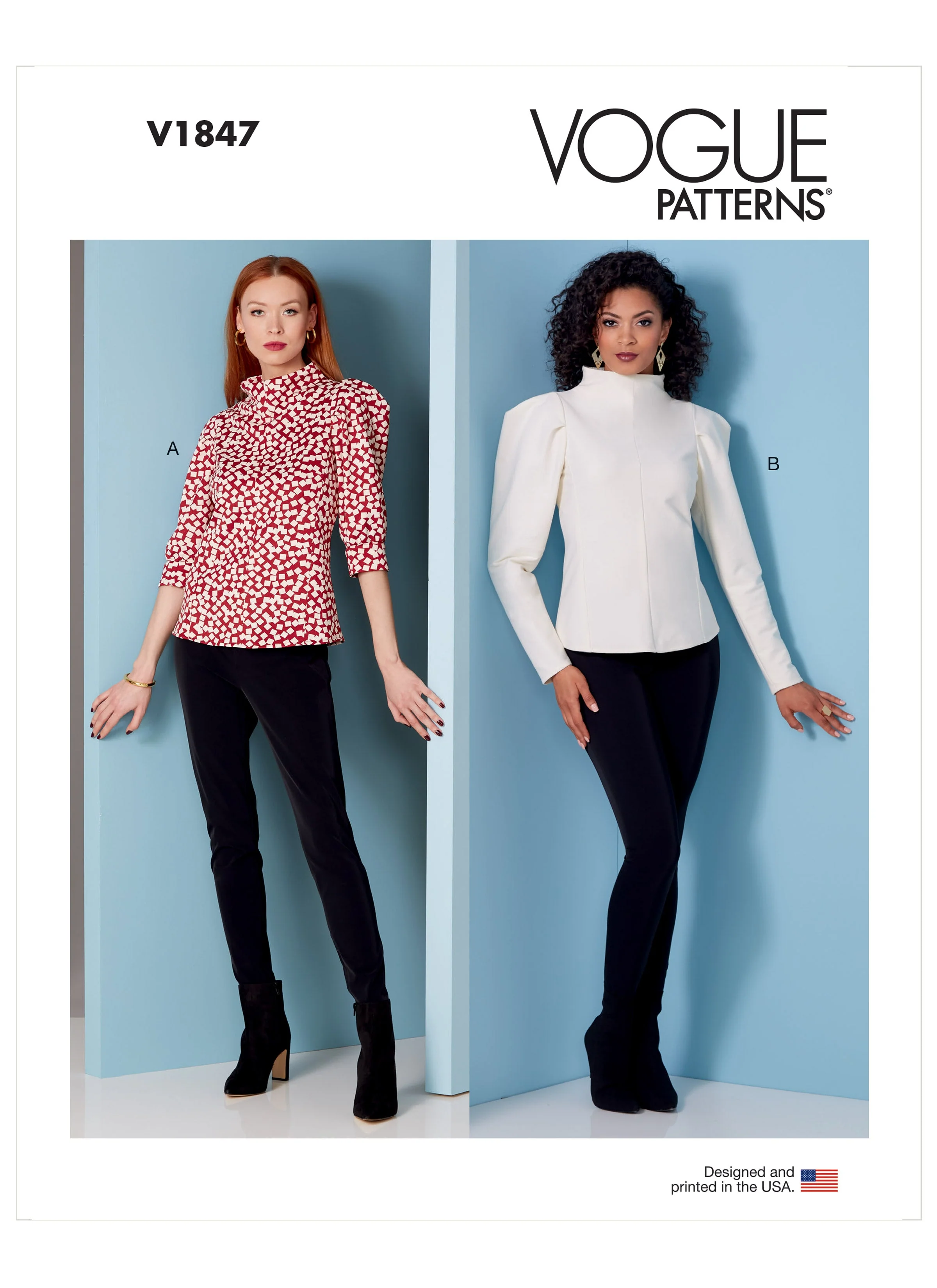 Vogue Pattern V1847 Misses/Petite Top
