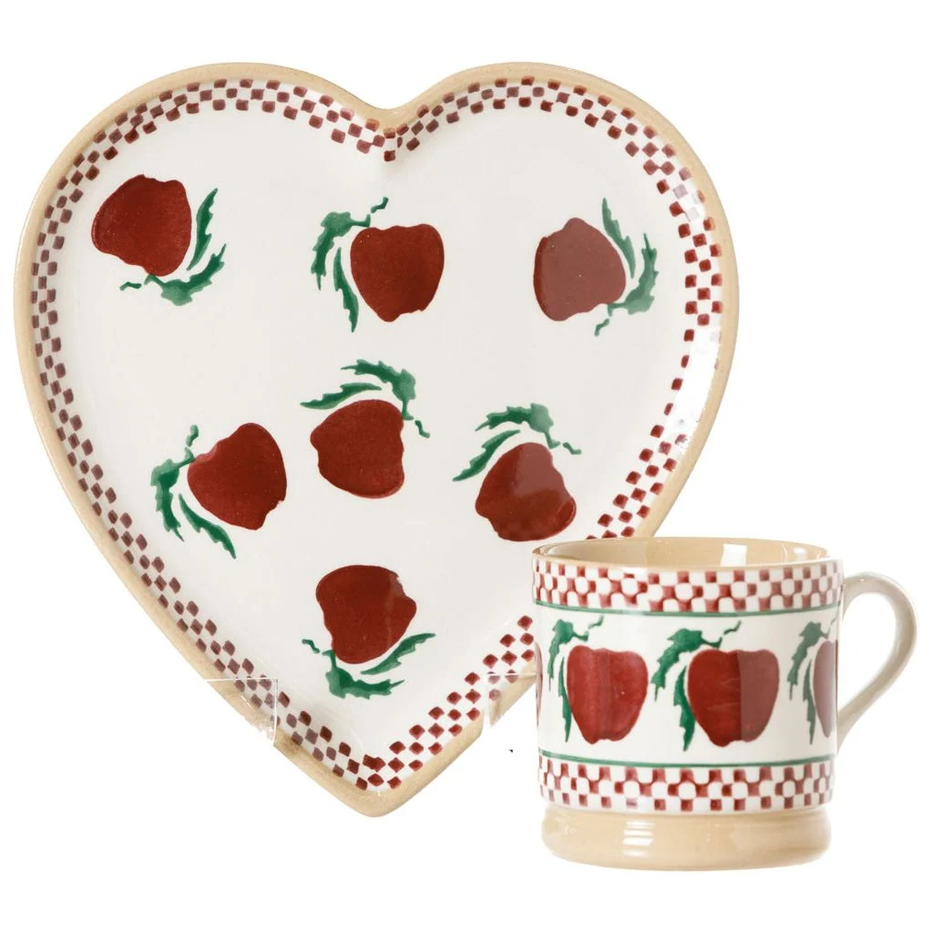 Medium Heart Plate and Small Mug