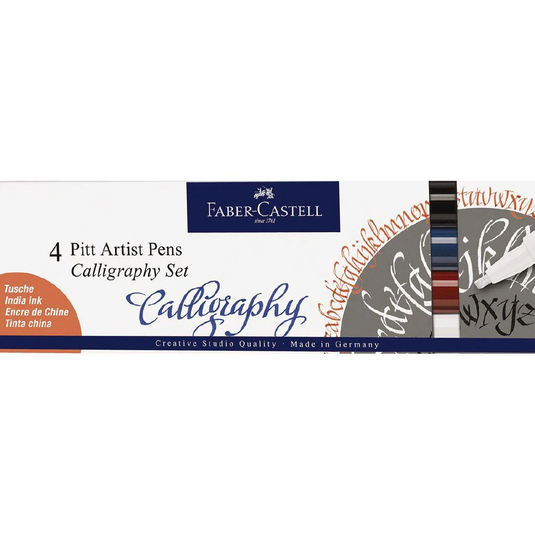 Pitt Artist Calligraphy Pens- 4pk