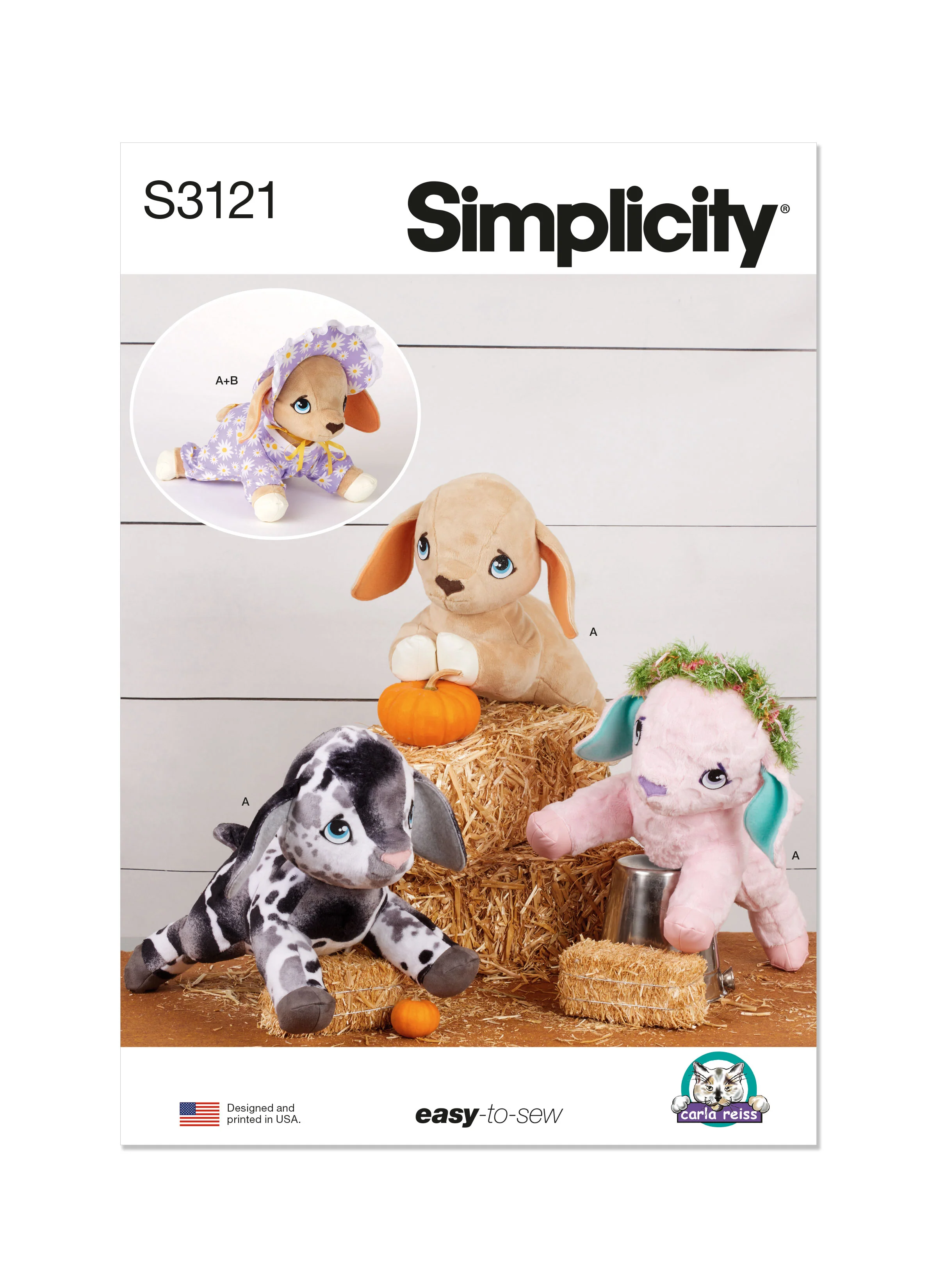 Simplicity Pattern S3121 Baby Goat Plushy and Accessories