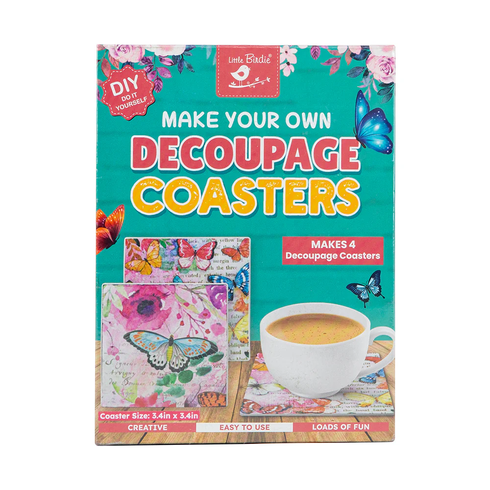DIY Make Your Own Decoupage Coasters