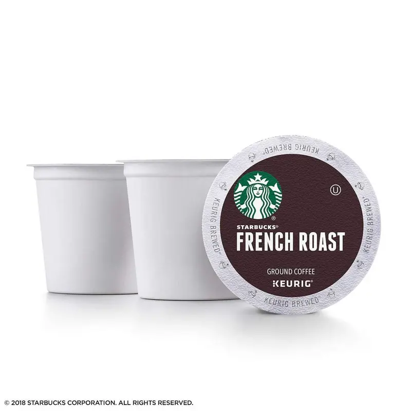Kawa Starbucks French Roast K-Cups, ciemno palona, ​​72 sztuki, kompatybilna z ekspresami do kawy Keurig
