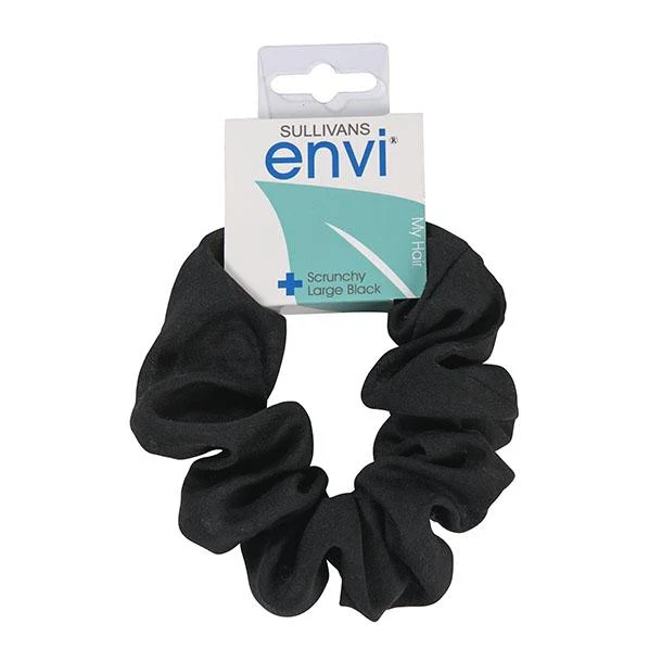 Large Hair Scrunchy, Black - Envi