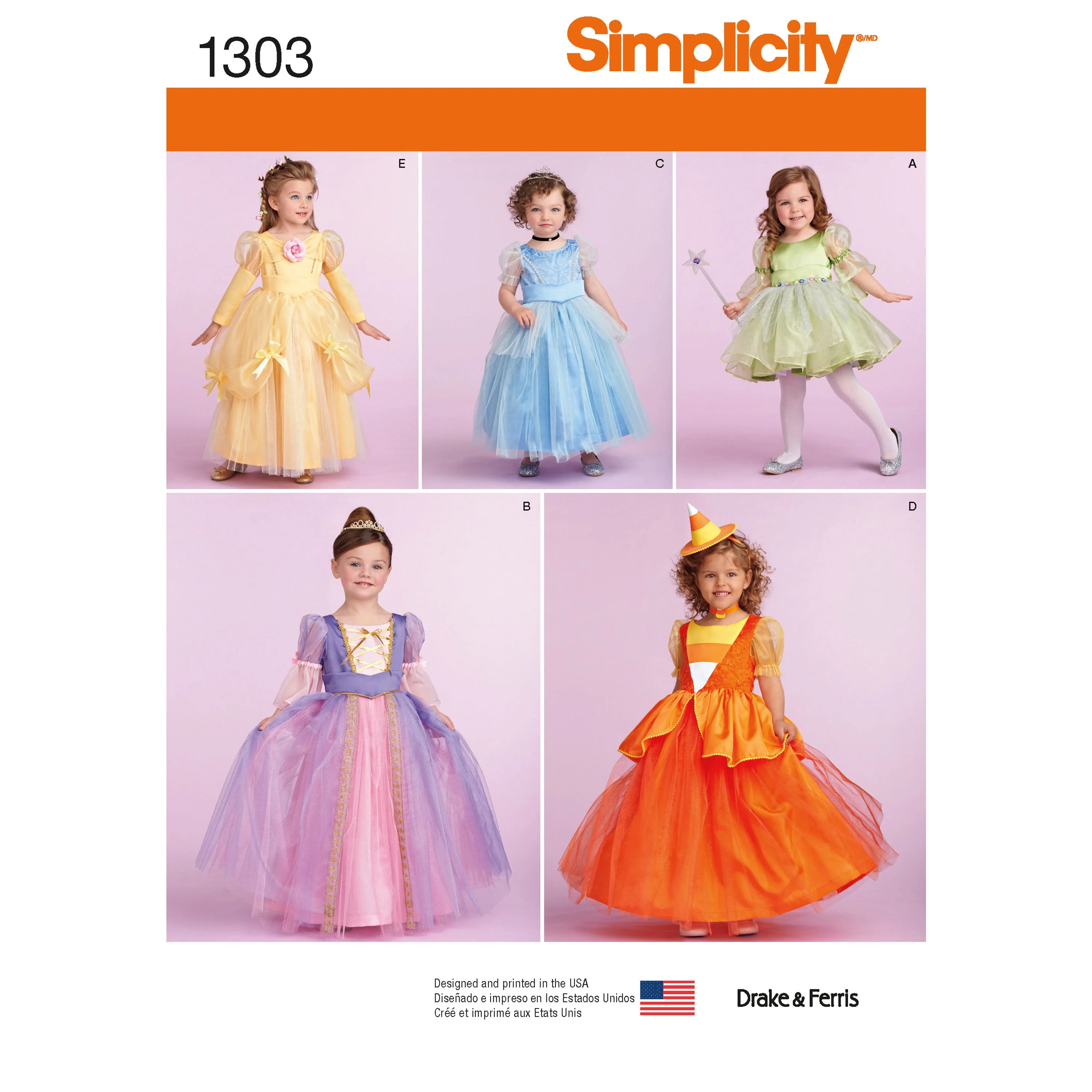 Simplicity Pattern 1303 Toddlers