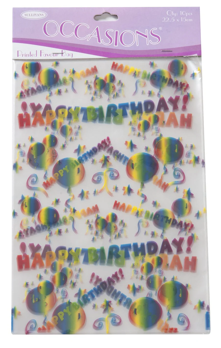 Sullivans Printed Favour Bag, Happy B