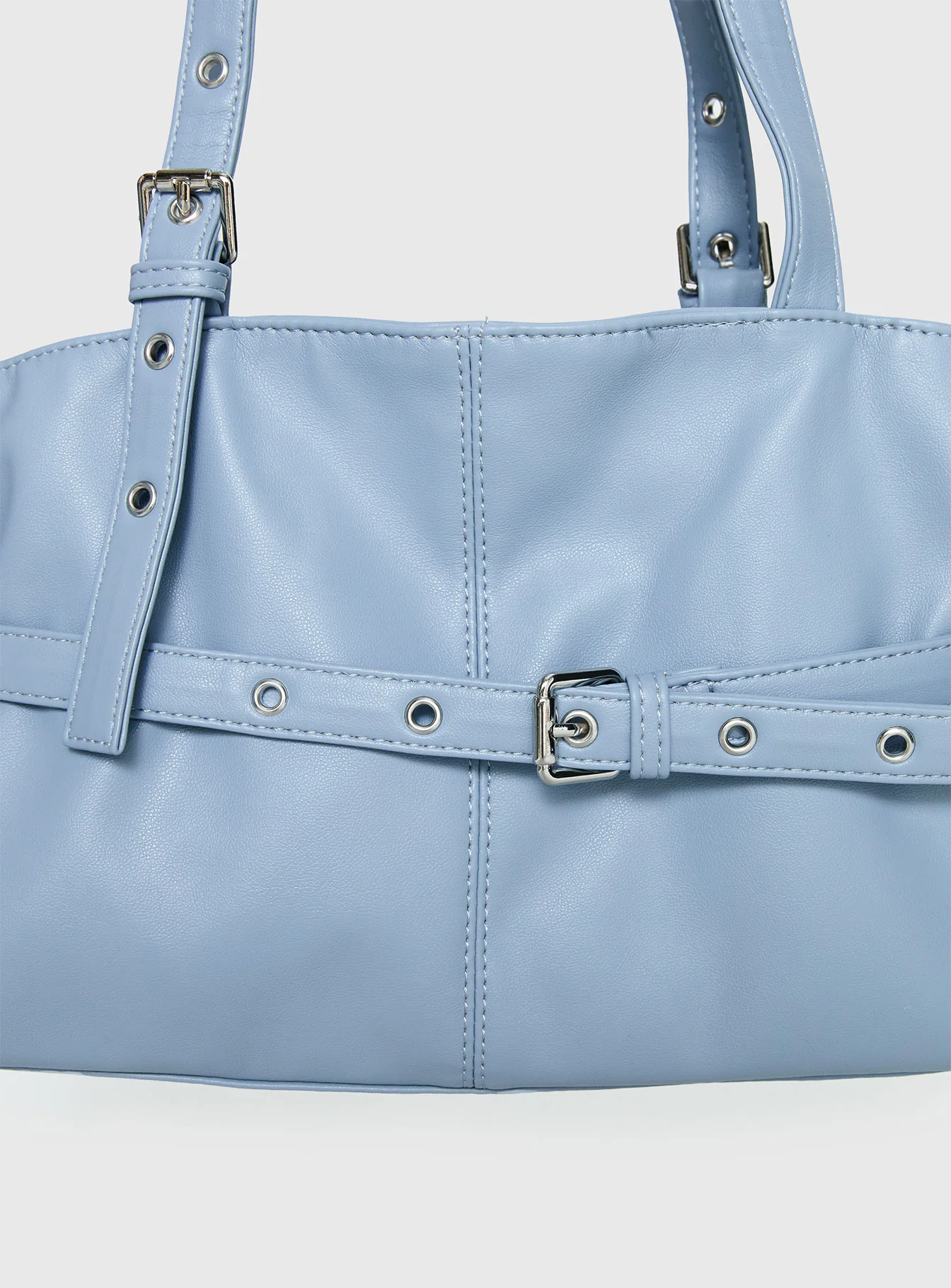 Sabyna Buckle Shoulder Bag Blue