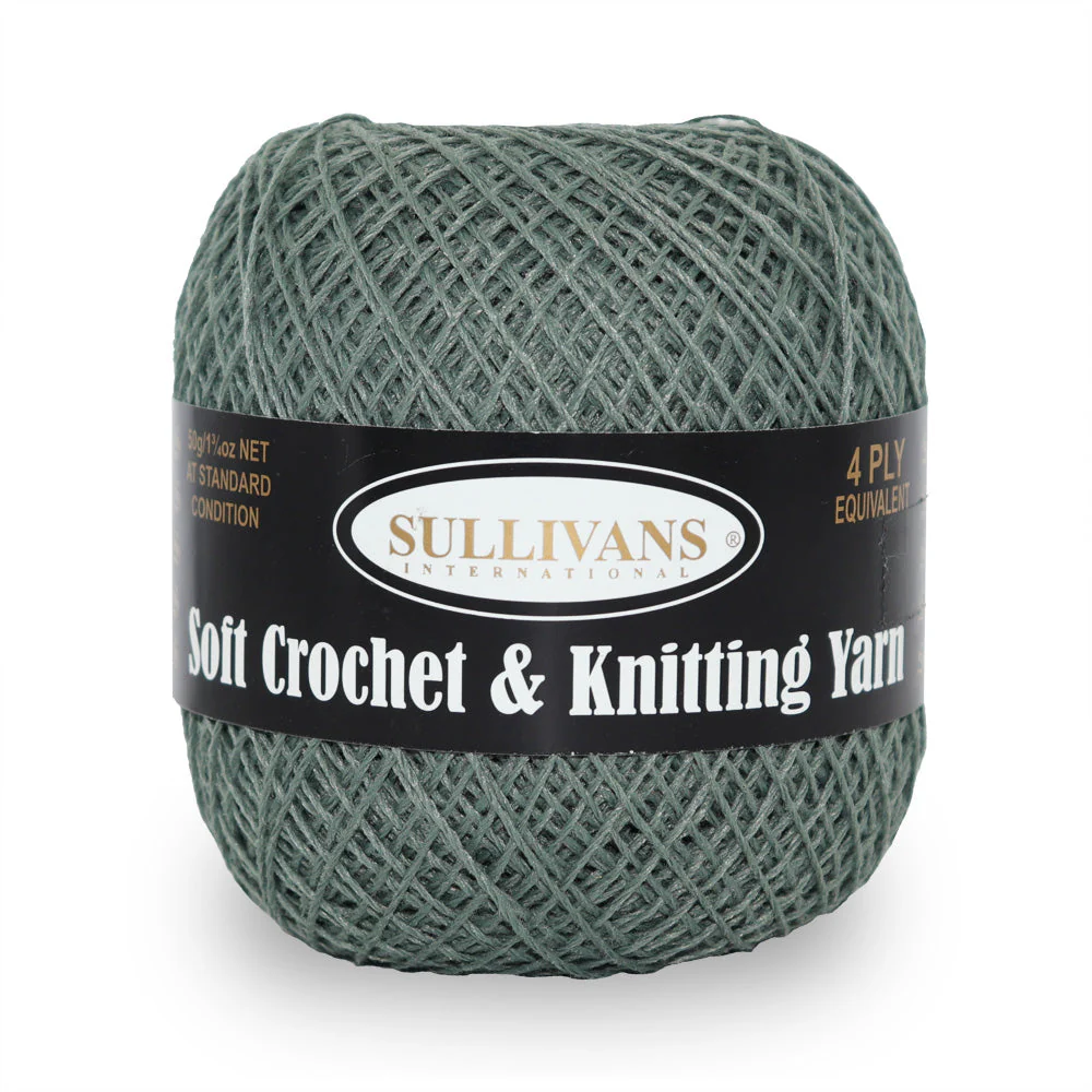 Sullivans Soft 4ply Crochet and Knitting Yarn, 50g Cotton Polyester Yarn