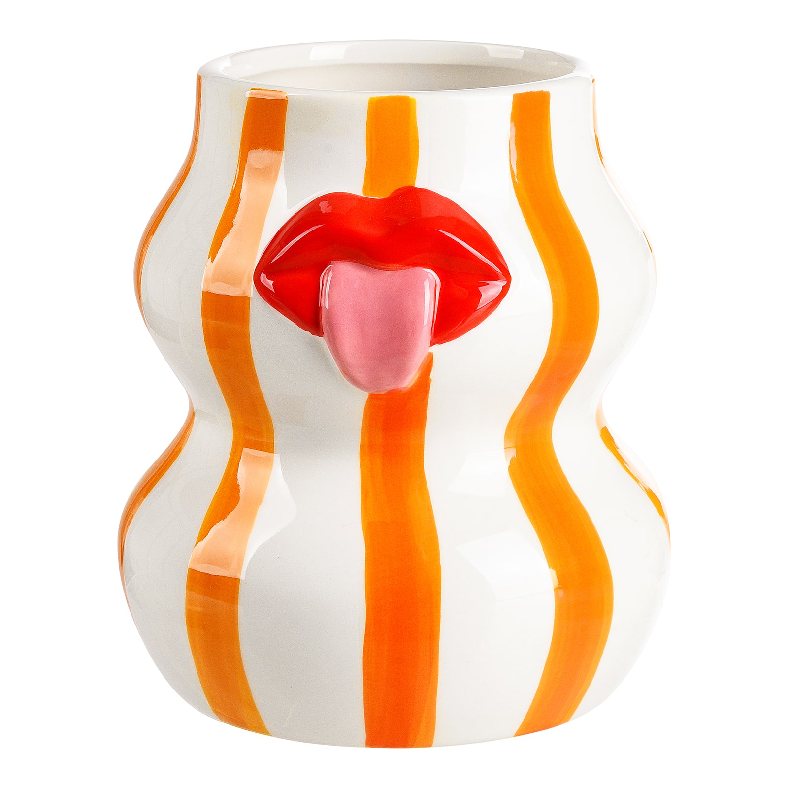Vase Kuss Orange, ⌀ 15 cm, H 190 mm