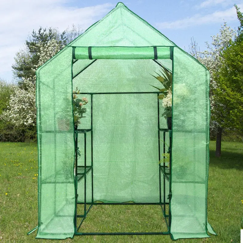 Szafka do uprawy roślin z bezpośrednim dostępem do wewnątrz/na zewnątrz — namiot do uprawy roślin o wymiarach 1,46 m × 1,46 m × 1,95 m