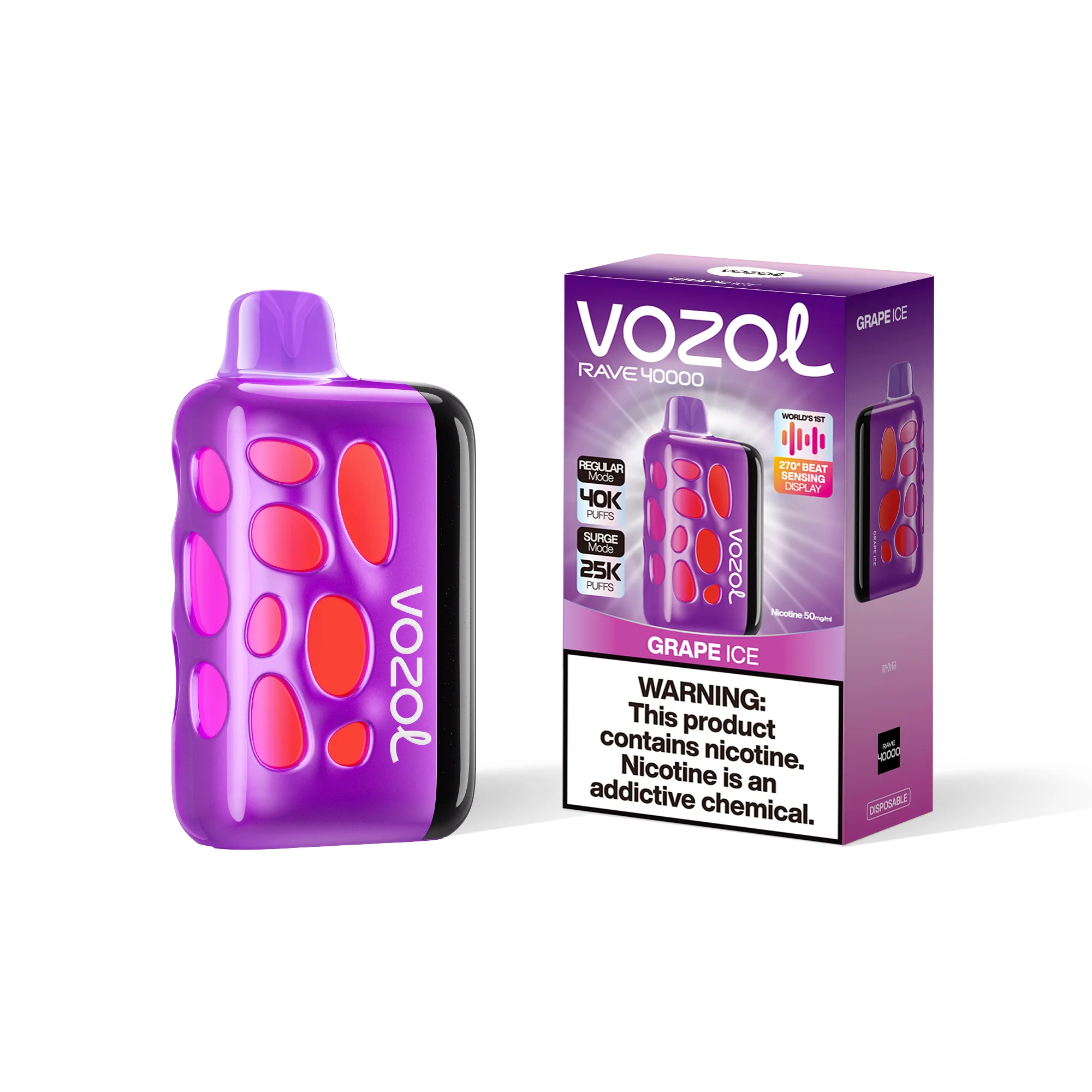 VOZOL RAVE 40K wegwerpvape (alle smaken)