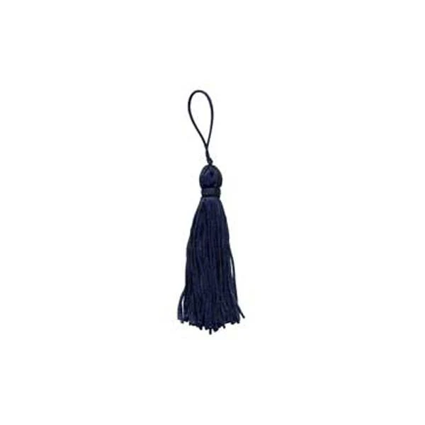 Sullivans Tassel Rayon Chainette, Navy- 75 mm
