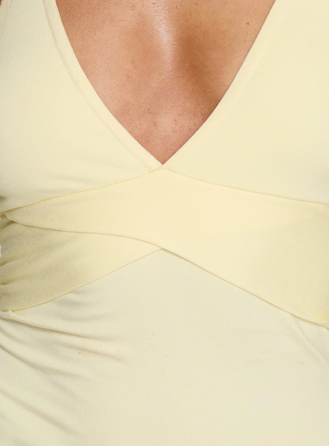 Madelon Long Sleeve Wrap Top Butter