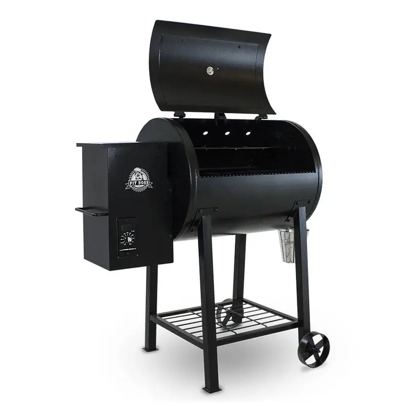 Grill na pellet opalany drewnem z grillem płomieniowym – powierzchnia do gotowania 700 stóp kwadratowych, hybrydowa wędzarnia i grill