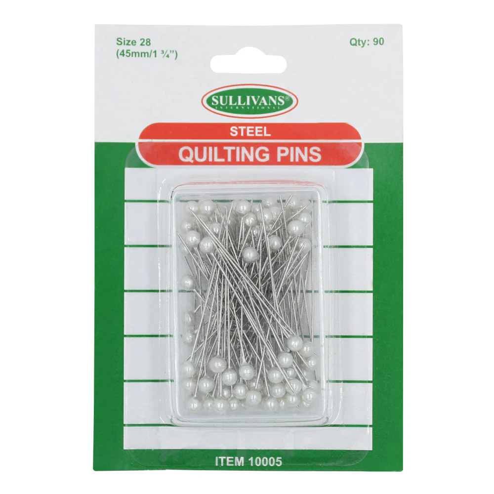 Quilting Pins, Silver- 45mm