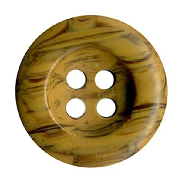 Sullivans Plastic Button, Wood Look- 16 mm