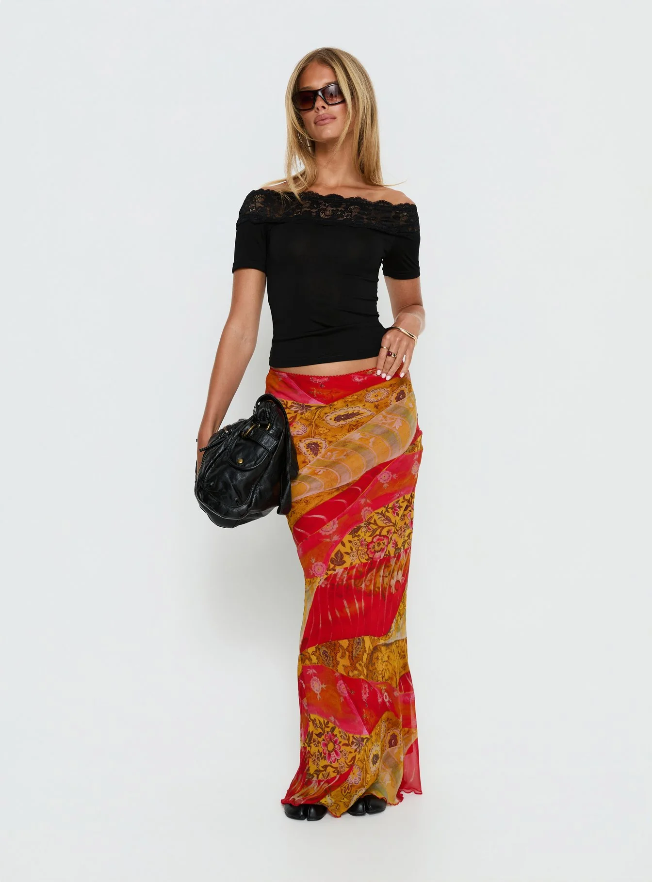 Rowana Maxi Skirt Multi Paisley