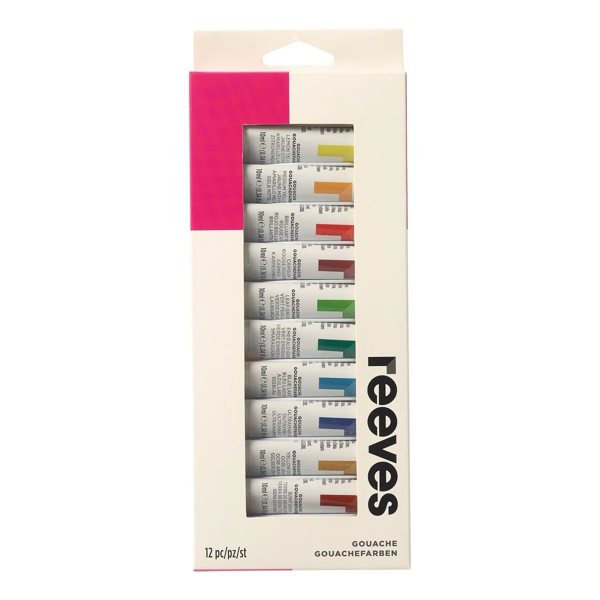 Reeves Artists Gouache Paint Set- 12pk