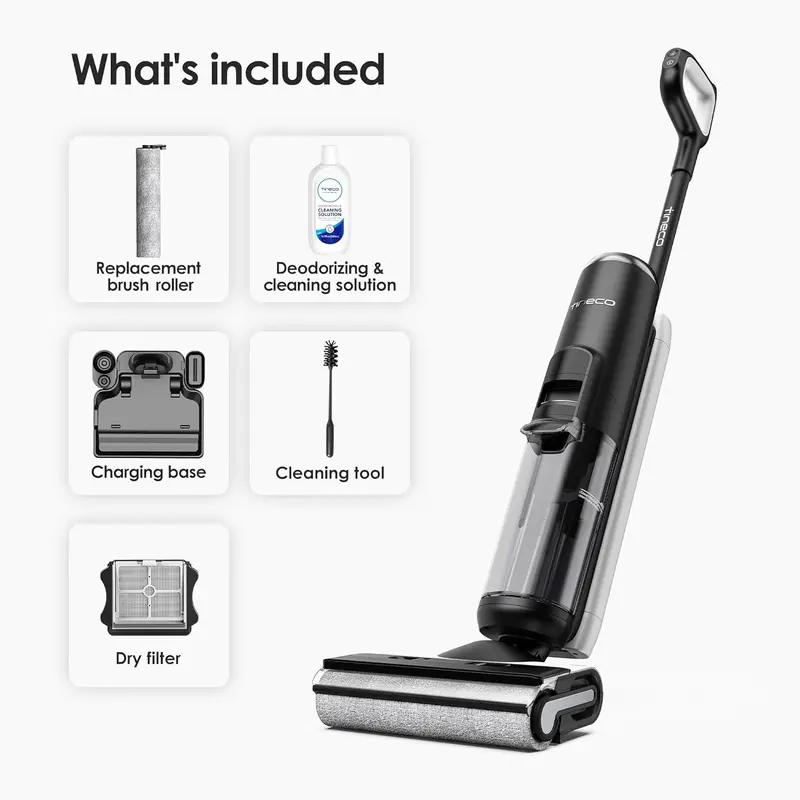 Mop parowy ONE Stretch S6 Smart Wet/Dry – płaska konstrukcja 180°, 40 minut pracy, technologia Flash-Dry i dwustronne czyszczenie