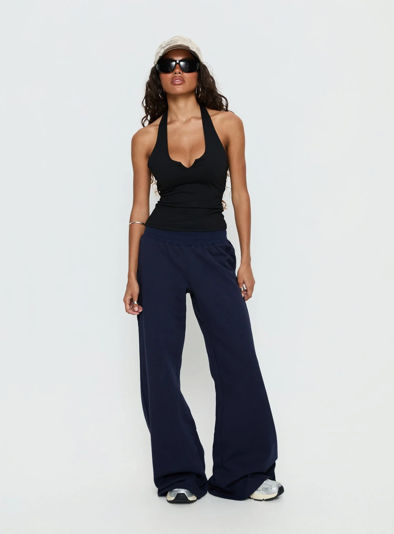 Summits Flared Track Pants Navy