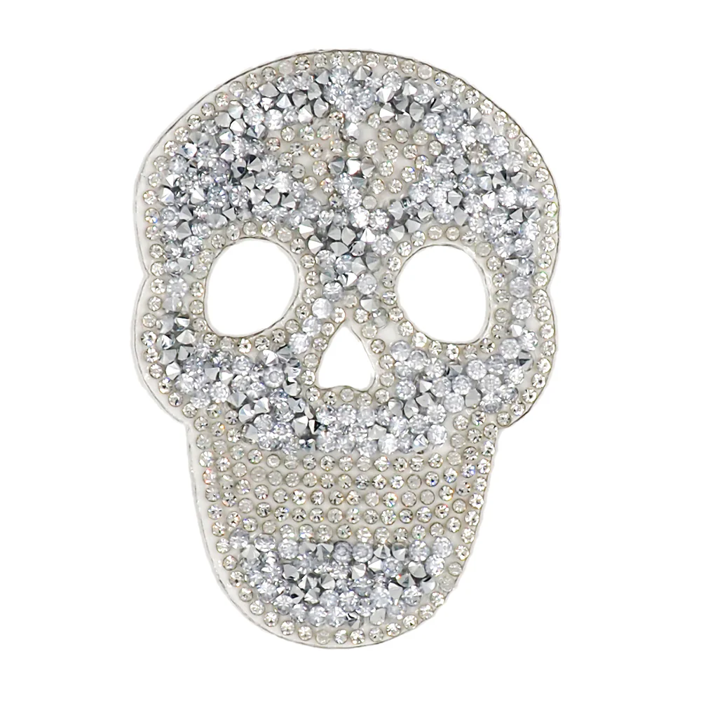 Arbee Crafty Patch, Rhinestone Skull- 1pc