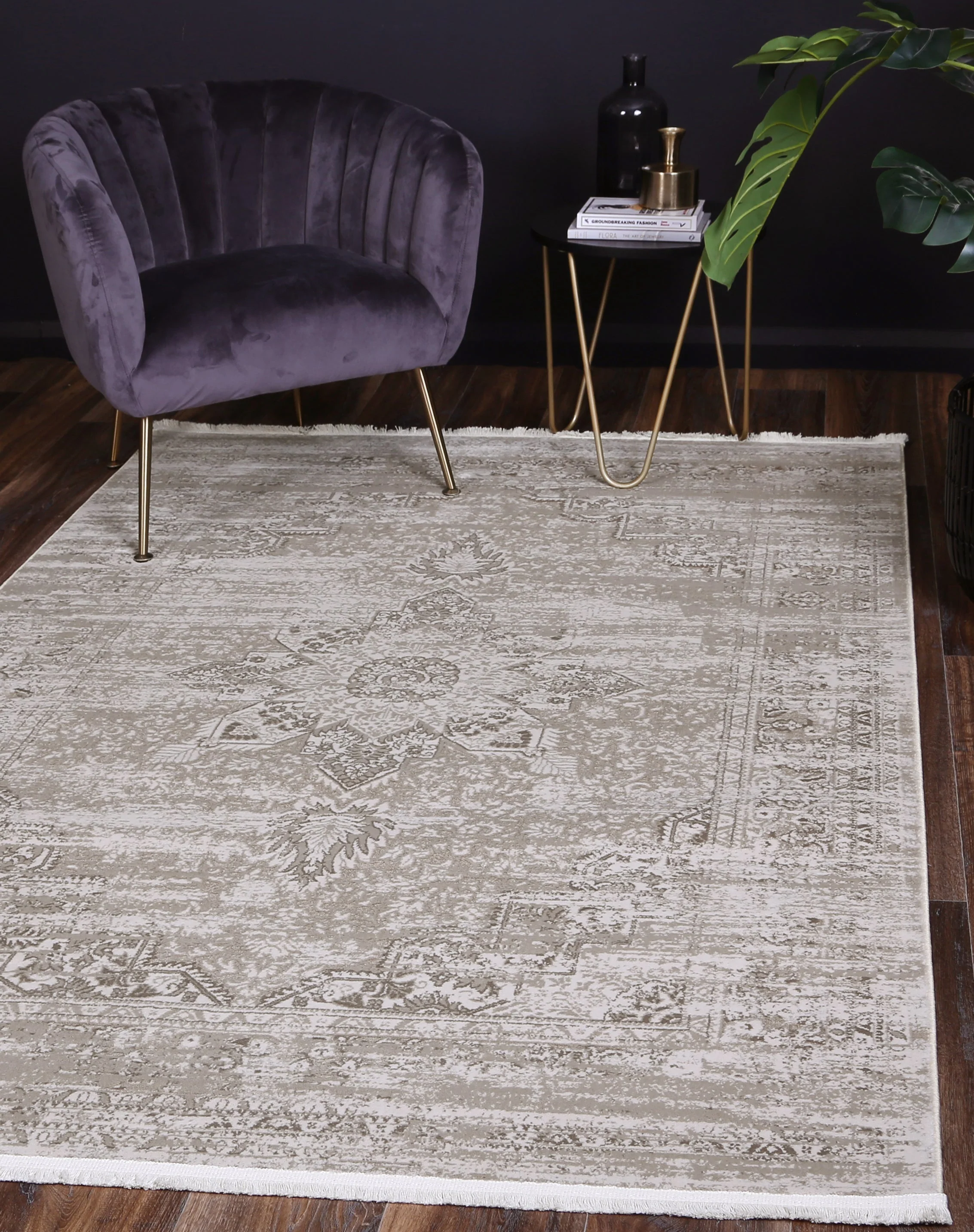 Cordelia Herati Grey & Multi Rug