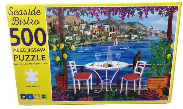 500-Piece Jigsaw Puzzle, Seaside Bistro
