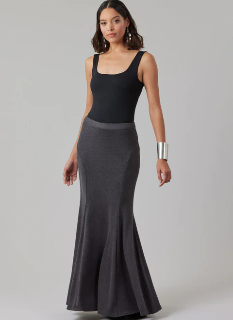 McCall's Pattern M8558 Misses' Knit Skirt in Three Lengths