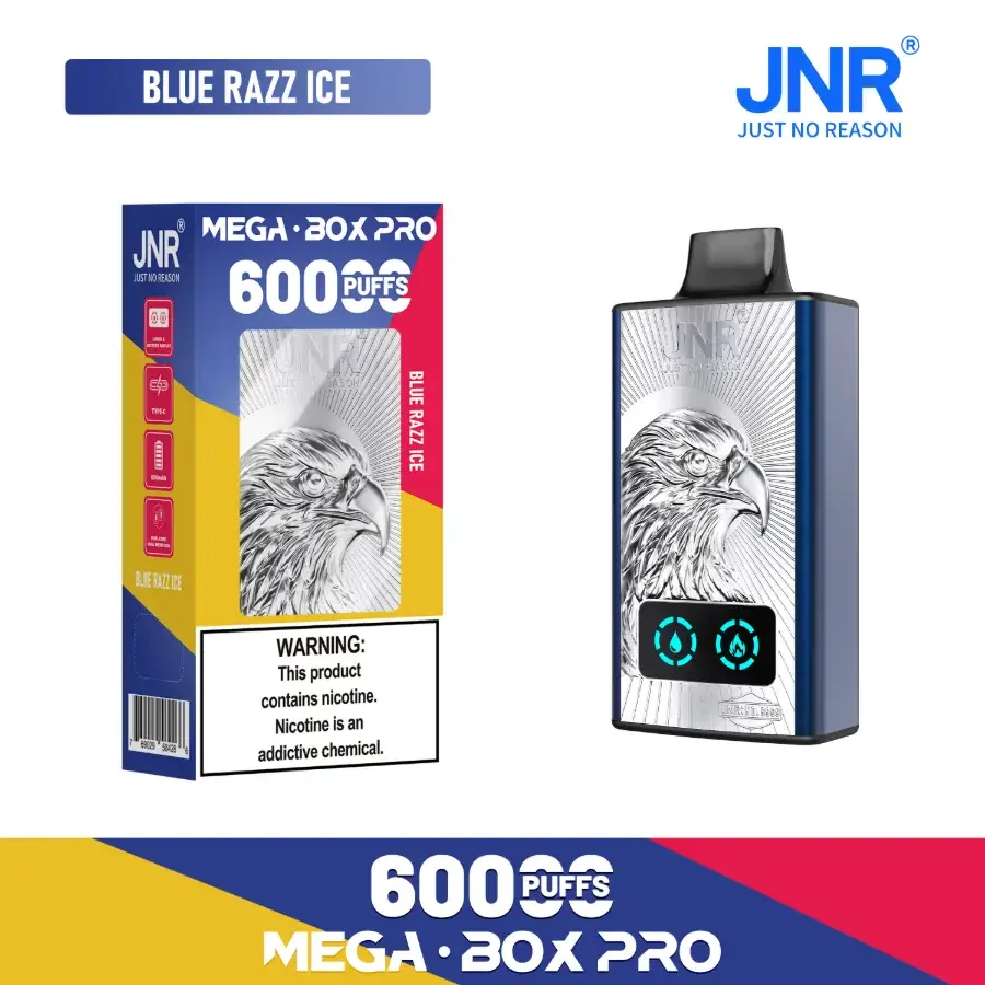 JNR Vape Mega Box Pro 60000 Puffs Disposable Vape