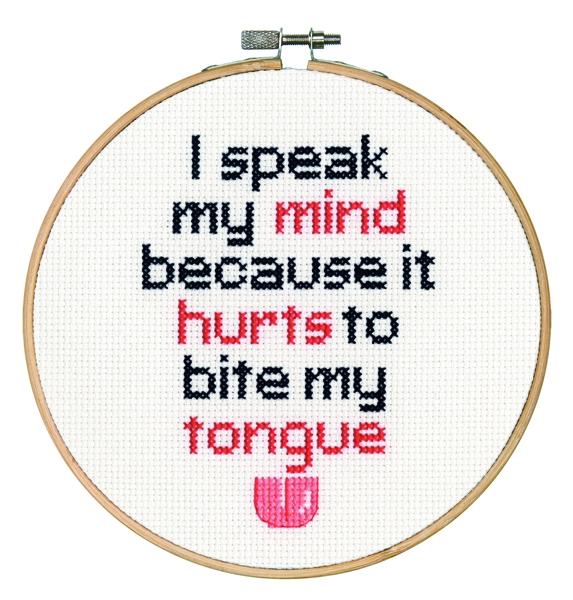 Dimensions Stitch Kit, Speak My Mind- 6