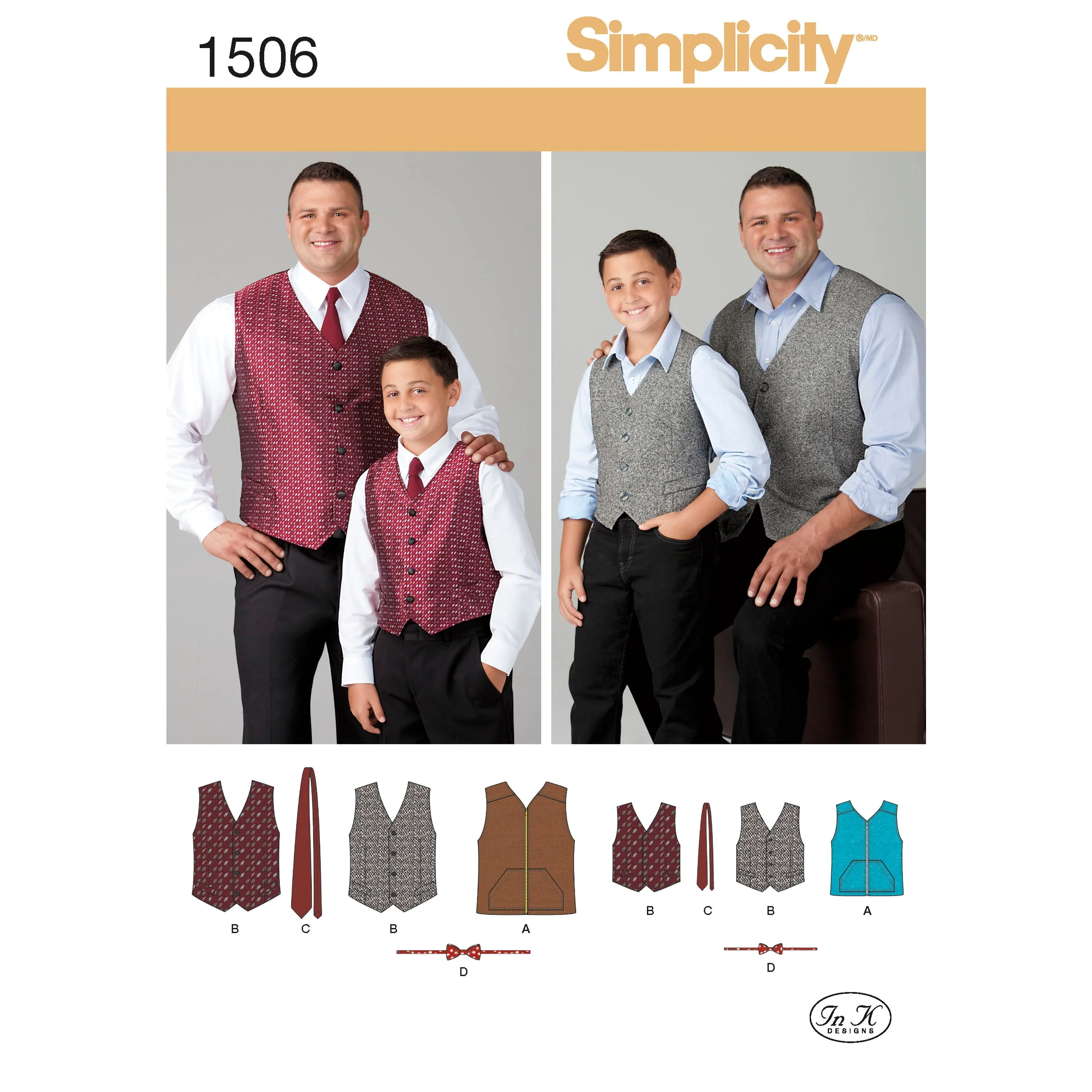 Simplicity Pattern 1506 Husky Boys