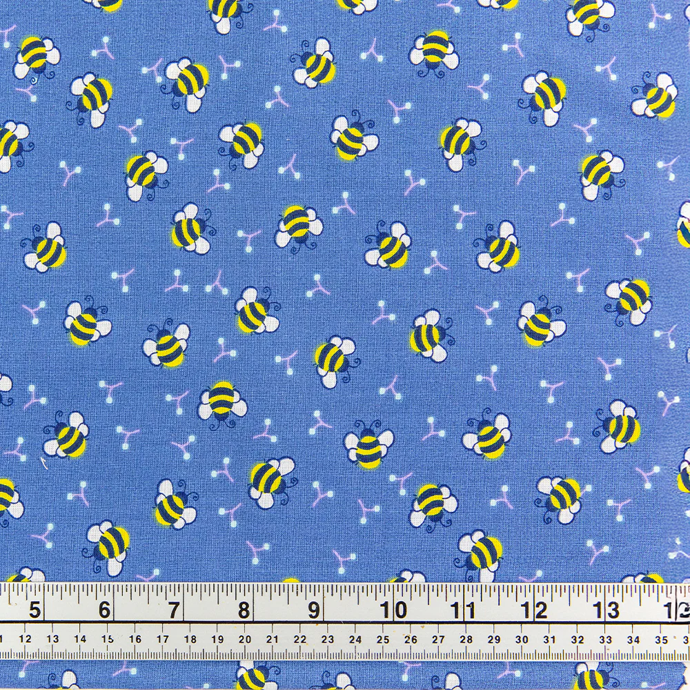 Print Craft & Quilting Fabric, Bee- Width 110cm