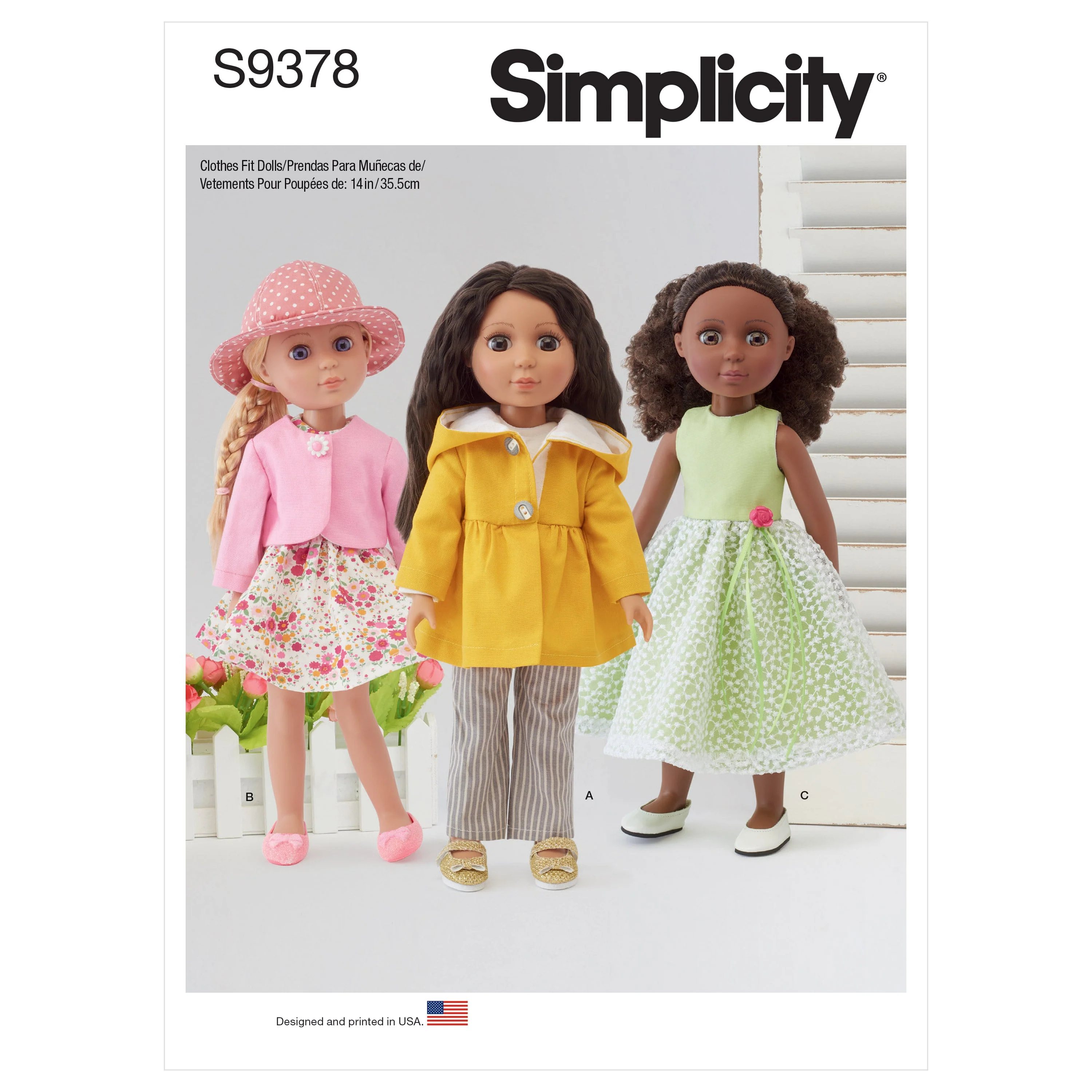 Simplicity Pattern 9378 14" Doll Clothes