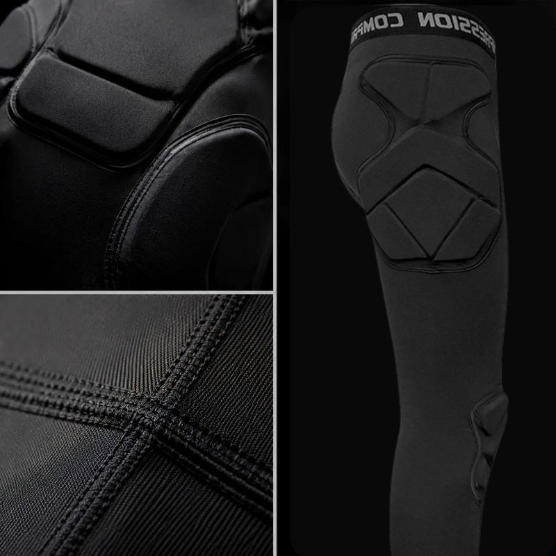 High Density EVA Compression Padded Shockproof Soccer Goalkeeper Uniform Set Sports Impact Protection Sets