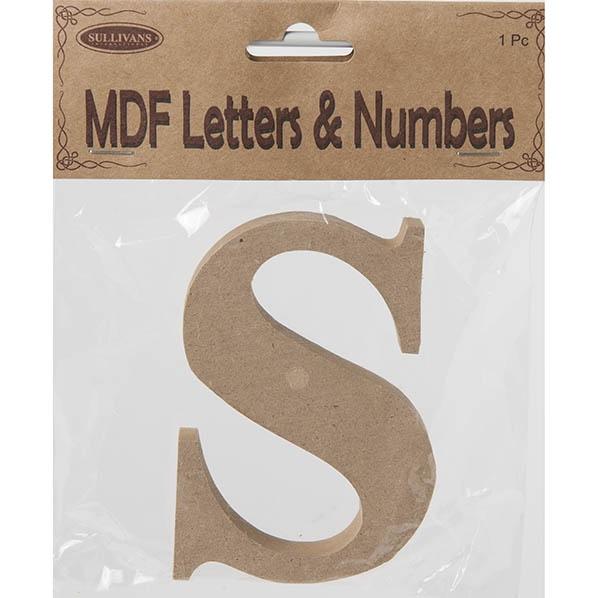 MDF Letter S- 10.5 x 1.5cm
