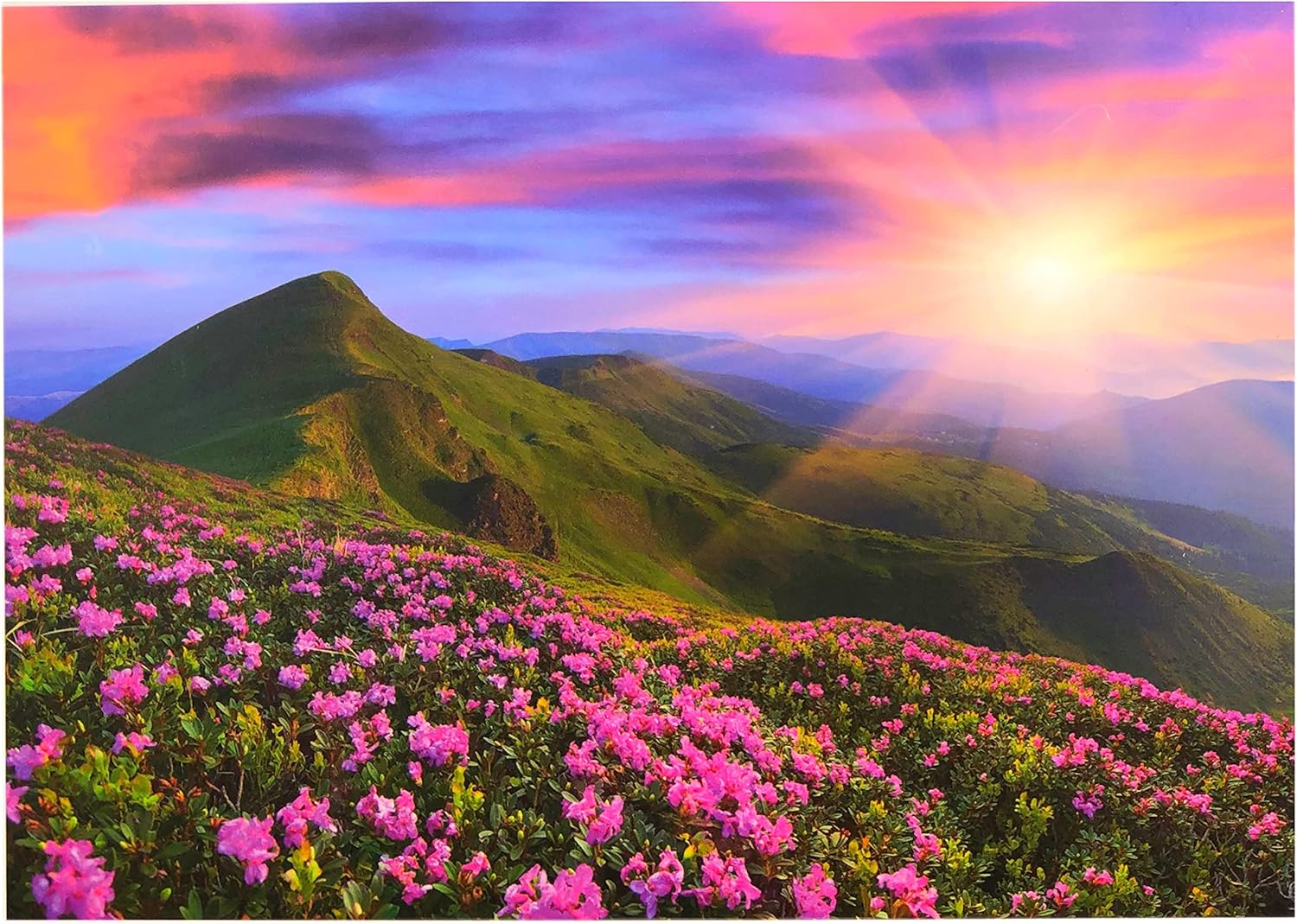 1000-Piece Jigsaw Puzzle, Mountain Sunrise