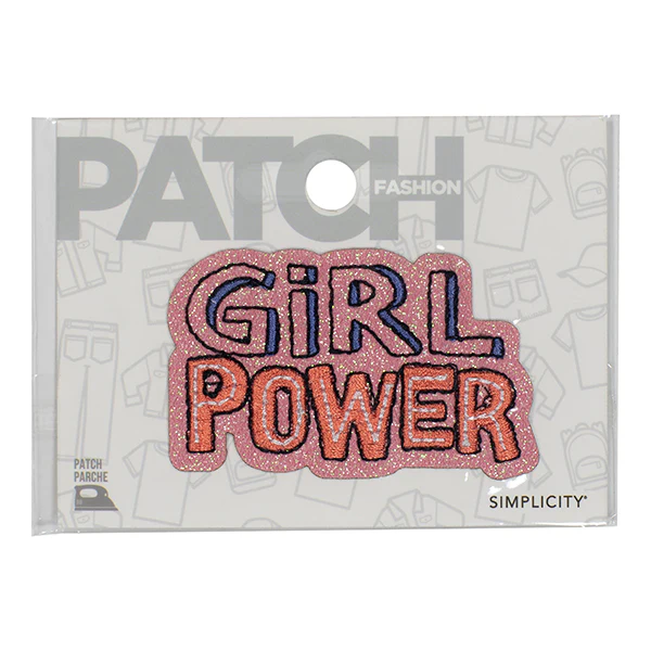 Simplicity Iron on Applique, Girl Power- 67x40mm