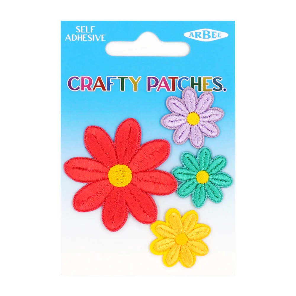 Arbee Crafty Patch, Flower Set- 4pc