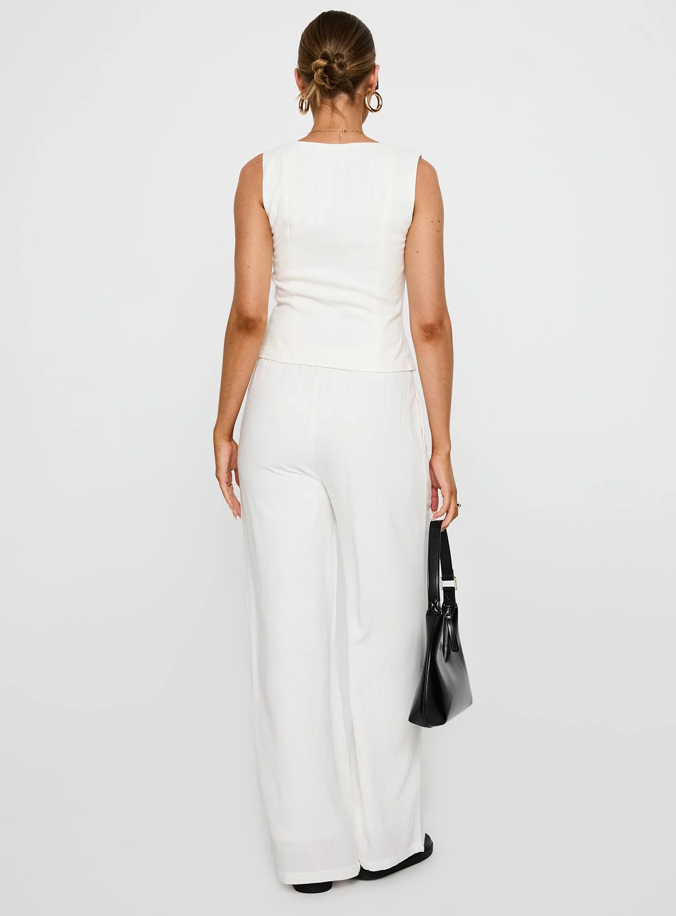 Parklea Linen Blend Pants White