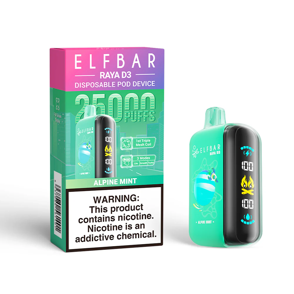 ELFBAR RAYA D3 wegwerpvape (alle smaken)
