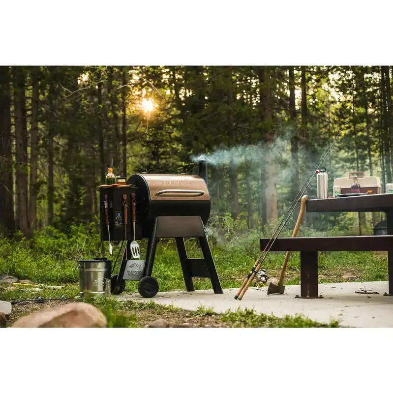 Grill pelletowy Pro Series 22-calowy z brązu z precyzyjną kontrolą temperatury