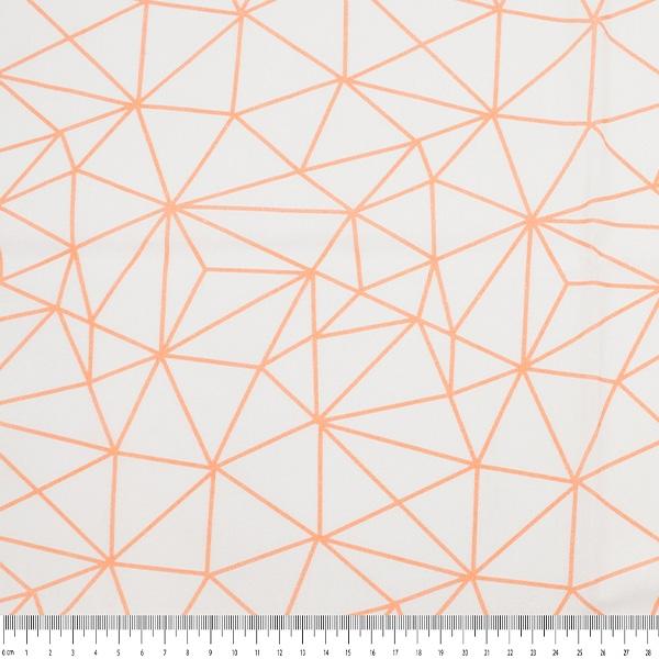 Craft Prints Fabric, Cream Coral Architect- Width 112cm