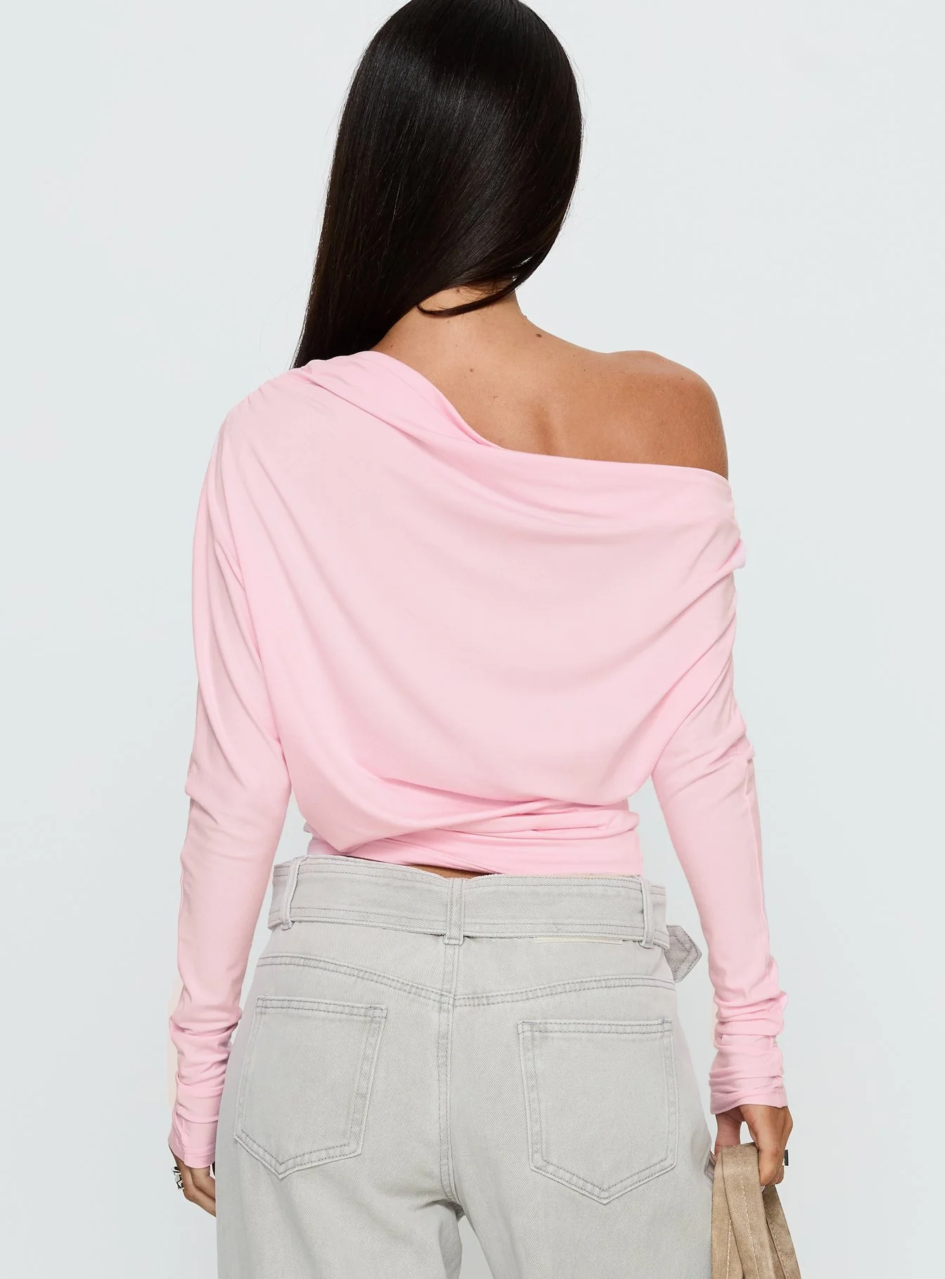 Party Hour Off Shoulder Top Pink
