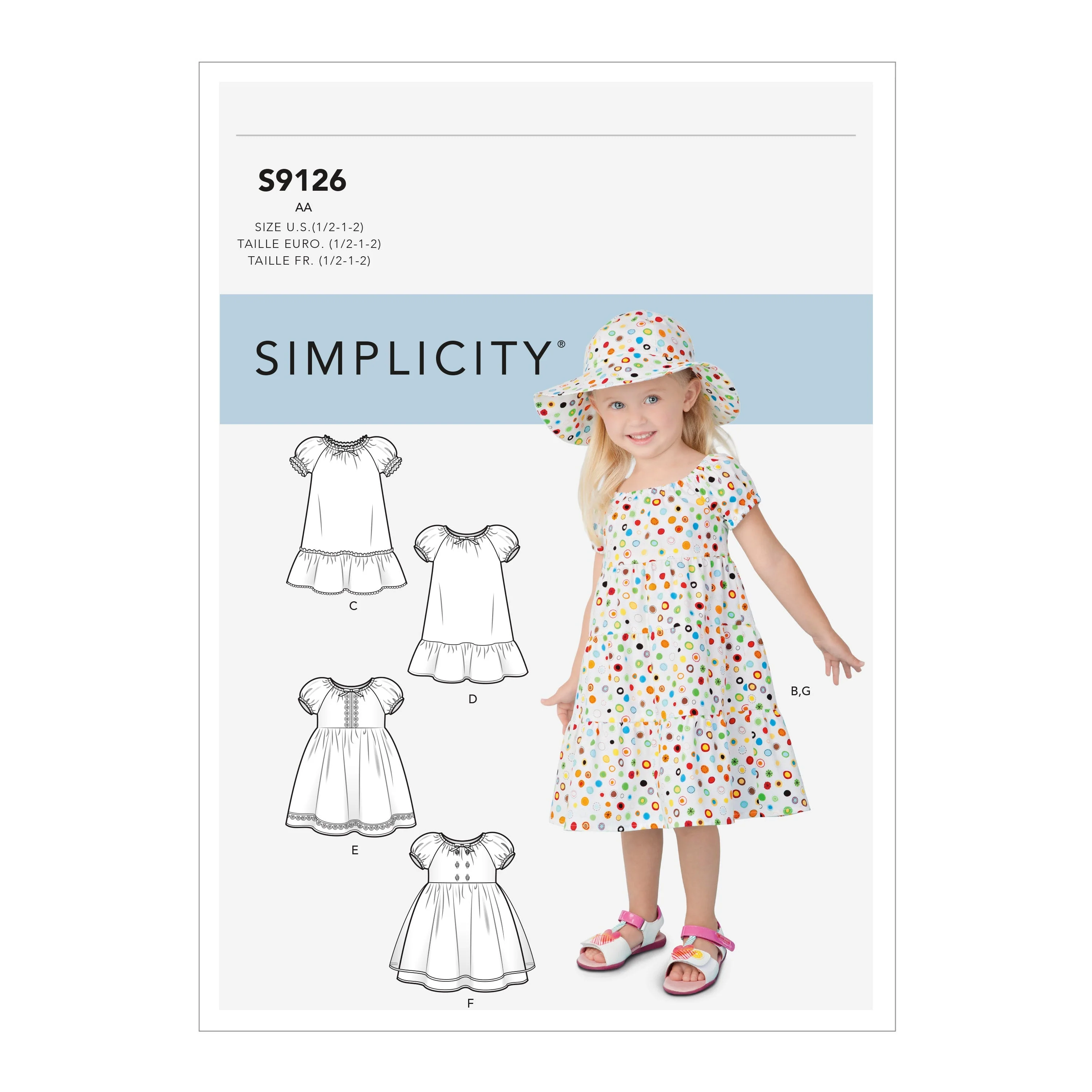 Simplicity Pattern 9126 Toddlers