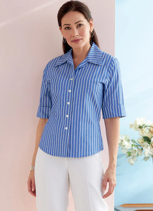 Butterick Pattern B6753 Misses'/Misses' Petite Button-Down Shirts