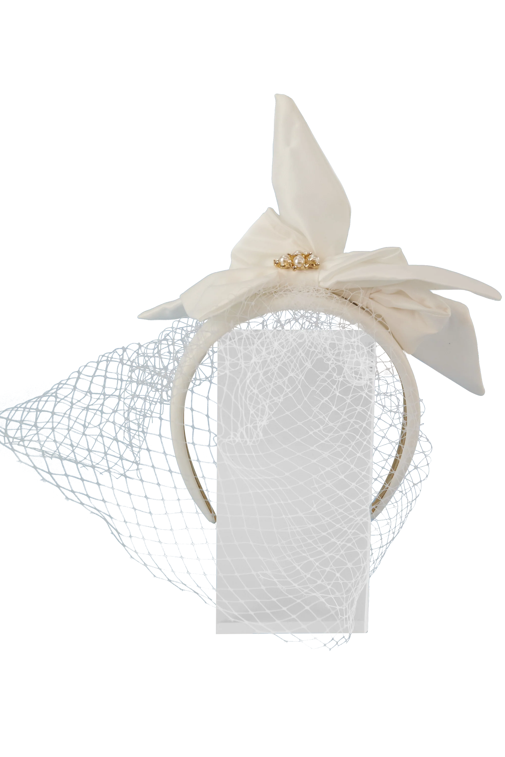 Lincraft Headband And Clip Fascinator, Anna - Ivory