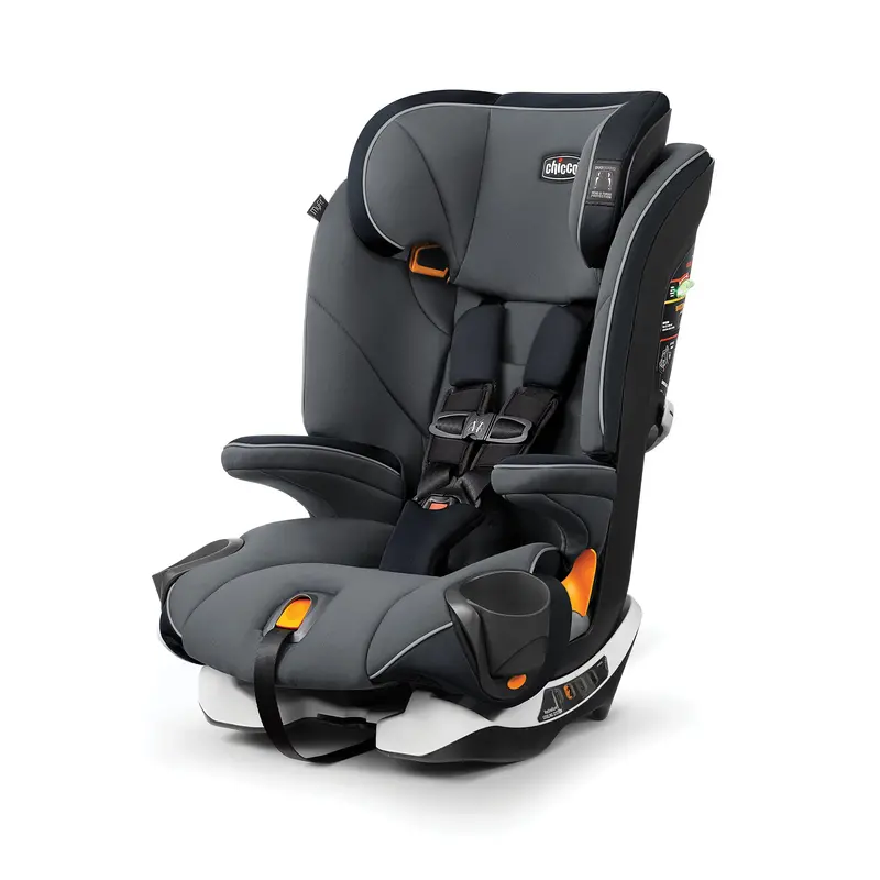 Fotelik samochodowy Chicco MyFit All-in-One – przejście z fotelika samochodowego z pasami bezpieczeństwa na fotelik podwyższający dla dzieci w wieku od 2 do 10 lat (11,3–45,4 kg)