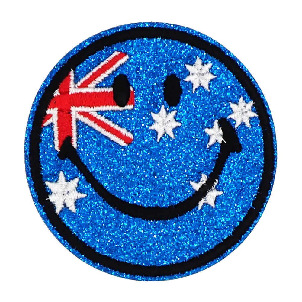 Arbee Crafty Patch, Smile Glitter Flag- 1pc